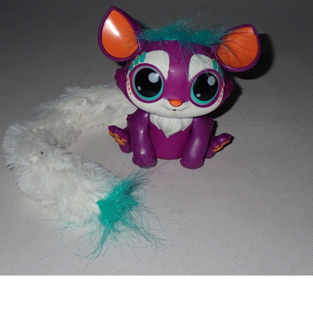 Mattel Lil' Gleemerz LOOMUR Purple White sounds Light Up Interactive Animal